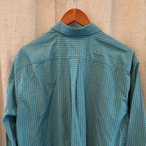 Eddie Bauer Men’s Size TXL Long Sleeve Button Down Wrinkle Free Relaxed. Teal. - Picture 6 of 6